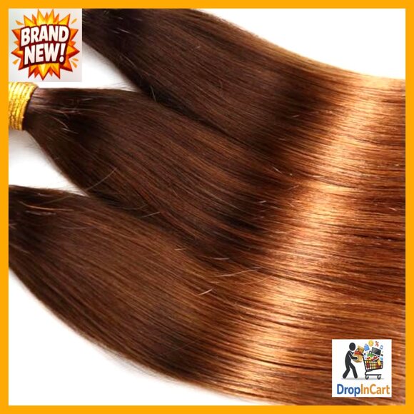 Straight Human Hair Bundles Double Weft Brazilian Virgin Hair Weave main image 6